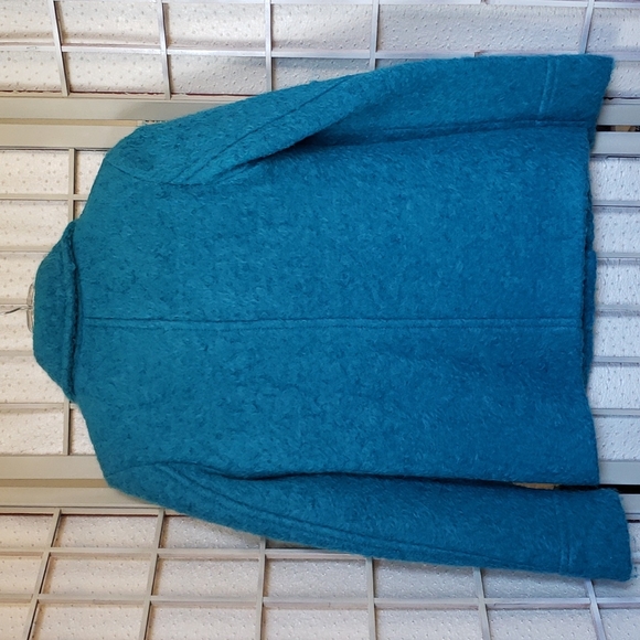 Gucci blue/green wool and alpaca blend double breast lined girls coat si… - Picture 7 of 12